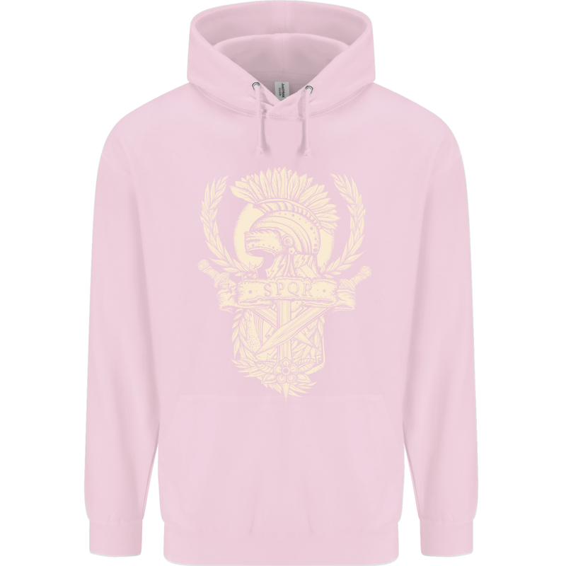 SPQR Helmet Gym Bodybuilding Training Top Childrens Kids Hoodie Light Pink