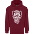 SPQR Helmet Gym Bodybuilding Training Top Childrens Kids Hoodie Maroon