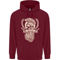 SPQR Helmet Gym Bodybuilding Training Top Childrens Kids Hoodie Maroon