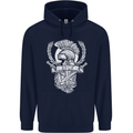 SPQR Helmet Gym Bodybuilding Training Top Childrens Kids Hoodie Navy Blue