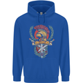 SPQR Helmet Gym Bodybuilding Training Top Childrens Kids Hoodie Royal Blue