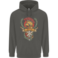 SPQR Helmet Gym Bodybuilding Training Top Childrens Kids Hoodie Storm Grey