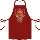 SPQR Helmet Gym Bodybuilding Training Top Cotton Apron 100% Organic Maroon