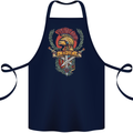 SPQR Helmet Gym Bodybuilding Training Top Cotton Apron 100% Organic Navy Blue