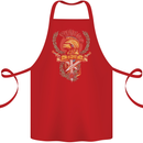 SPQR Helmet Gym Bodybuilding Training Top Cotton Apron 100% Organic Red