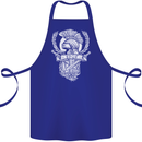 SPQR Helmet Gym Bodybuilding Training Top Cotton Apron 100% Organic Royal Blue