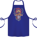 SPQR Helmet Gym Bodybuilding Training Top Cotton Apron 100% Organic Royal Blue
