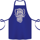 SPQR Helmet Gym Bodybuilding Training Top Cotton Apron 100% Organic Royal Blue