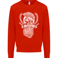 SPQR Helmet Gym Bodybuilding Training Top Kids Sweatshirt Jumper Bright Red