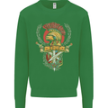 SPQR Helmet Gym Bodybuilding Training Top Kids Sweatshirt Jumper Irish Green