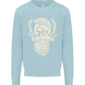 SPQR Helmet Gym Bodybuilding Training Top Kids Sweatshirt Jumper Light Blue