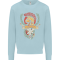 SPQR Helmet Gym Bodybuilding Training Top Kids Sweatshirt Jumper Light Blue