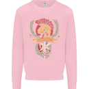 SPQR Helmet Gym Bodybuilding Training Top Kids Sweatshirt Jumper Light Pink