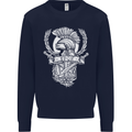 SPQR Helmet Gym Bodybuilding Training Top Kids Sweatshirt Jumper Navy Blue