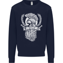 SPQR Helmet Gym Bodybuilding Training Top Kids Sweatshirt Jumper Navy Blue