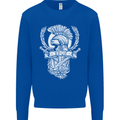 SPQR Helmet Gym Bodybuilding Training Top Kids Sweatshirt Jumper Royal Blue