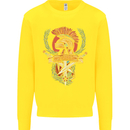 SPQR Helmet Gym Bodybuilding Training Top Kids Sweatshirt Jumper Yellow