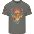 SPQR Helmet Gym Bodybuilding Training Top Kids T-Shirt Childrens Charcoal