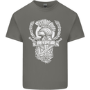 SPQR Helmet Gym Bodybuilding Training Top Kids T-Shirt Childrens Charcoal