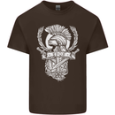 SPQR Helmet Gym Bodybuilding Training Top Kids T-Shirt Childrens Chocolate