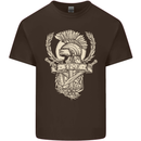 SPQR Helmet Gym Bodybuilding Training Top Kids T-Shirt Childrens Chocolate