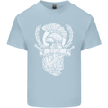 SPQR Helmet Gym Bodybuilding Training Top Kids T-Shirt Childrens Light Blue