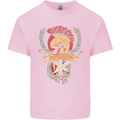 SPQR Helmet Gym Bodybuilding Training Top Kids T-Shirt Childrens Light Pink
