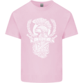 SPQR Helmet Gym Bodybuilding Training Top Kids T-Shirt Childrens Light Pink
