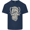 SPQR Helmet Gym Bodybuilding Training Top Kids T-Shirt Childrens Navy Blue
