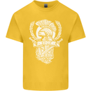 SPQR Helmet Gym Bodybuilding Training Top Kids T-Shirt Childrens Yellow