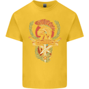 SPQR Helmet Gym Bodybuilding Training Top Kids T-Shirt Childrens Yellow