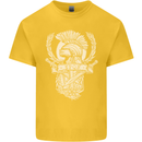 SPQR Helmet Gym Bodybuilding Training Top Kids T-Shirt Childrens Yellow