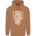 SPQR Helmet Gym Bodybuilding Training Top Mens 80% Cotton Hoodie Caramel Latte