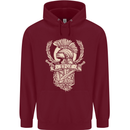 SPQR Helmet Gym Bodybuilding Training Top Mens 80% Cotton Hoodie Maroon