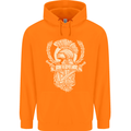 SPQR Helmet Gym Bodybuilding Training Top Mens 80% Cotton Hoodie Orange