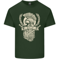 SPQR Helmet Gym Bodybuilding Training Top Mens Cotton T-Shirt Tee Top Forest Green