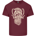 SPQR Helmet Gym Bodybuilding Training Top Mens Cotton T-Shirt Tee Top Maroon