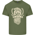 SPQR Helmet Gym Bodybuilding Training Top Mens Cotton T-Shirt Tee Top Military Green