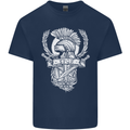 SPQR Helmet Gym Bodybuilding Training Top Mens Cotton T-Shirt Tee Top Navy Blue