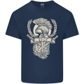 SPQR Helmet Gym Bodybuilding Training Top Mens Cotton T-Shirt Tee Top Navy Blue