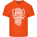 SPQR Helmet Gym Bodybuilding Training Top Mens Cotton T-Shirt Tee Top Orange