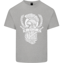 SPQR Helmet Gym Bodybuilding Training Top Mens Cotton T-Shirt Tee Top Sports Grey