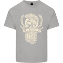 SPQR Helmet Gym Bodybuilding Training Top Mens Cotton T-Shirt Tee Top Sports Grey