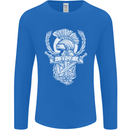 SPQR Helmet Gym Bodybuilding Training Top Mens Long Sleeve T-Shirt Royal Blue