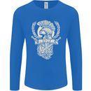 SPQR Helmet Gym Bodybuilding Training Top Mens Long Sleeve T-Shirt Royal Blue