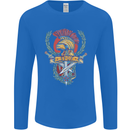 SPQR Helmet Gym Bodybuilding Training Top Mens Long Sleeve T-Shirt Royal Blue