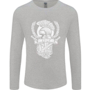 SPQR Helmet Gym Bodybuilding Training Top Mens Long Sleeve T-Shirt Sports Grey