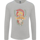 SPQR Helmet Gym Bodybuilding Training Top Mens Long Sleeve T-Shirt Sports Grey