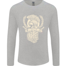 SPQR Helmet Gym Bodybuilding Training Top Mens Long Sleeve T-Shirt Sports Grey