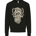 SPQR Helmet Gym Bodybuilding Training Top Mens Sweatshirt Jumper Black
